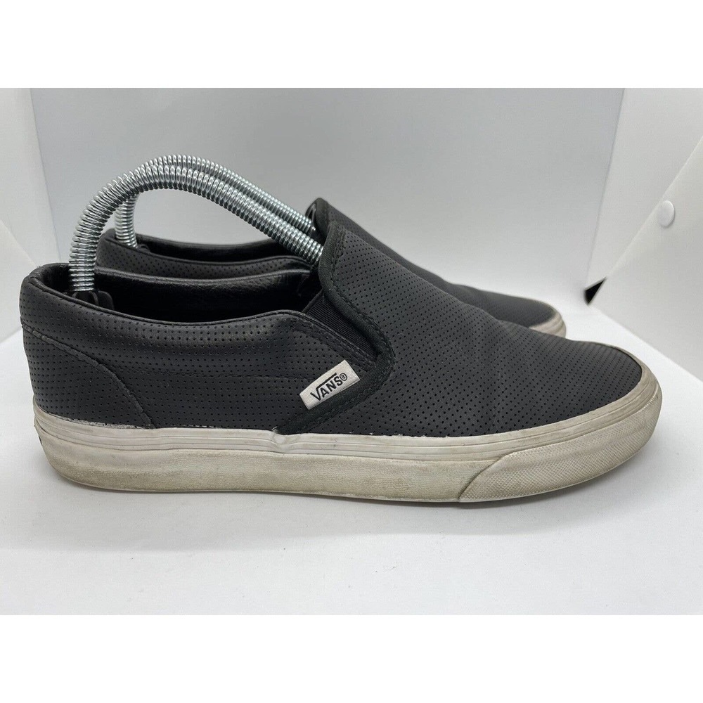 Vans Off The Wall Slip On Sneakers Black Low Top Size Men's 6.5 Women's 8